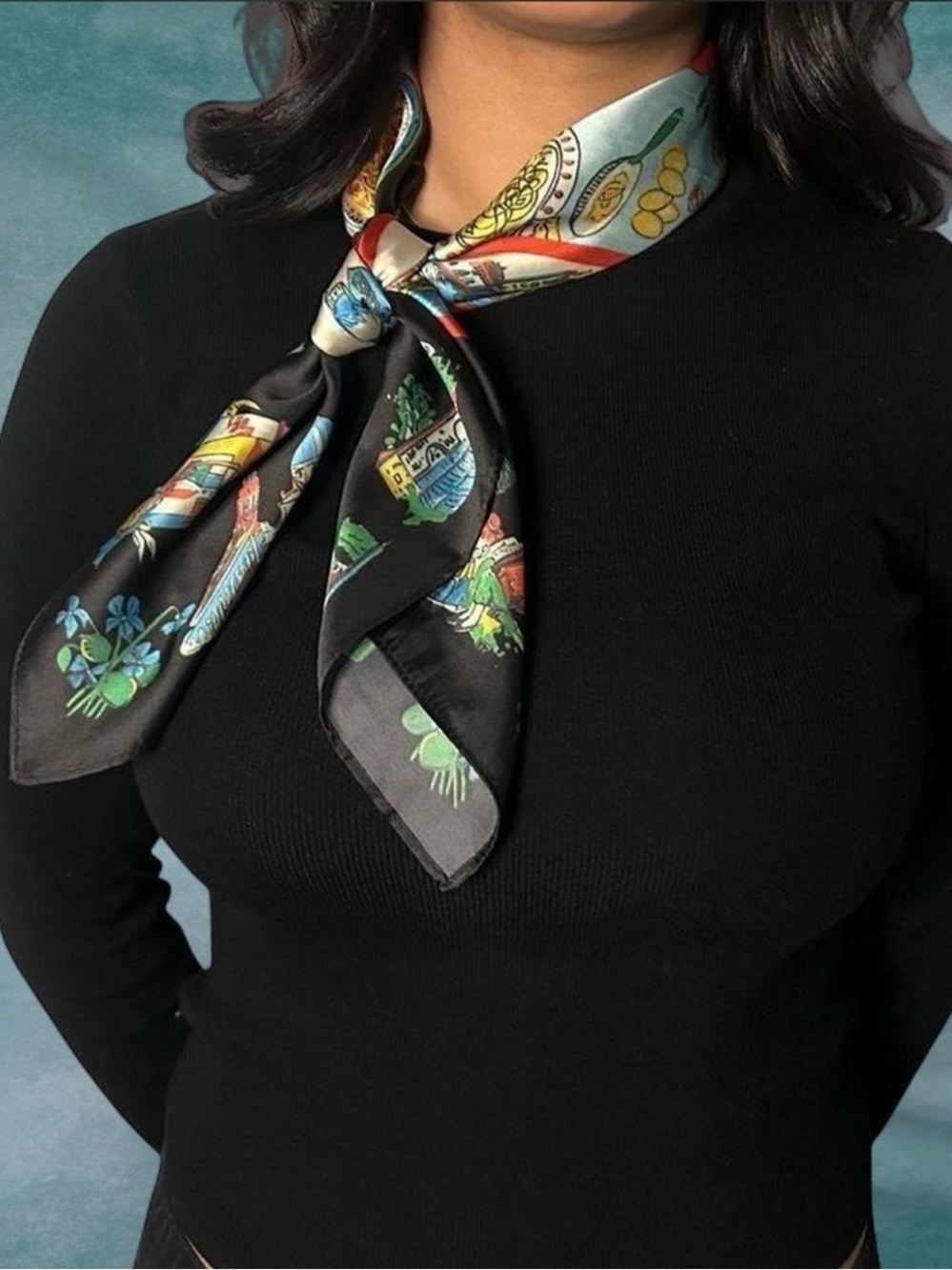 UO Silk Accent Scarf